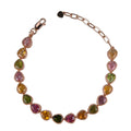 Graceful Rose Gold Plated Silver 925 Jewelry Natural Tourmaline Bracelet for Women Birthday Gift