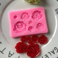 Saffron 3 Designs Silicone Fondant Molds Flower Soap Resin & Epoxy Tray Mold for Cake Resin Cake Tools
