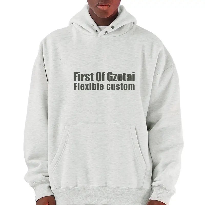 High Quality Heavyweight Men's Embroidered Lined Cotton Fleece Hoodie Fashion Brand Custom Oem Logo Oversized Hooded Winter