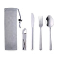 3 in 1 Outdoor Camping Portable Utensils Travel Flatware Portable Picnic Cutlery Set with Bottle Opener case Bag