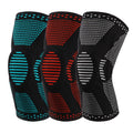 2170# Anti Slip Compression Silicone Knee Brace Support Sleeve with Spring Support for Pain Relief Sports