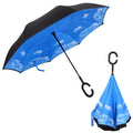 Custom Logo Double Layer 23 " Inverted Reverse Umbrella With C Handle Promotional Gifts