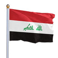 High Quality 3*5 Feet Iraqi Flag Custom Logo Digital Printing Thickened Copper Buckle Durable Nylon Plastic Polyester Material