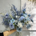 Popular Fake Flowers Wedding Decoration Blue Flowers Ceiling Wedding Flower
