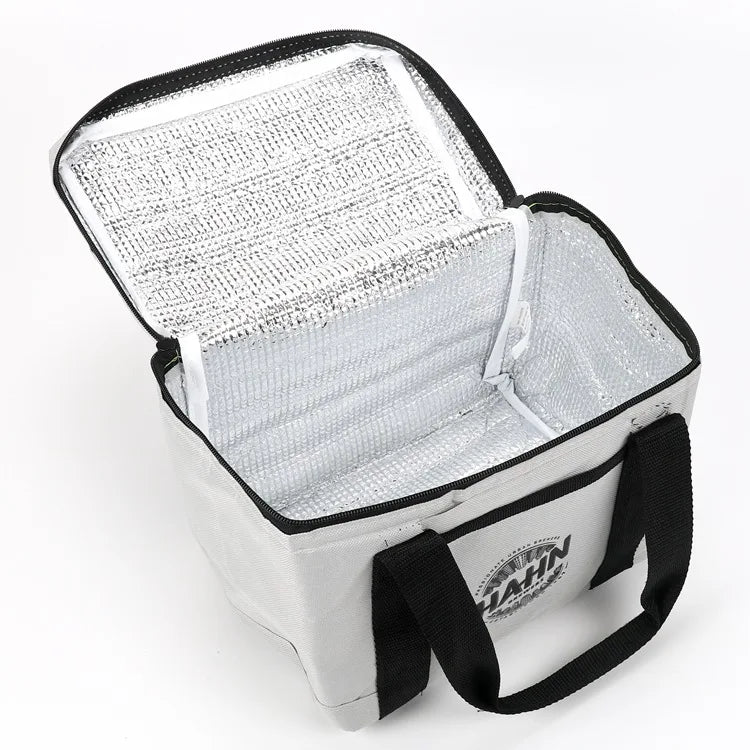 Wholesale Reusable Insulated Solar Panel Thermal Cooler Bag Food Storage Lunch Tote Letter Pattern 1000pcs Waterproof Zipper