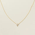 LOZRUNVE 925 Sterling Silver Lotus Marquise Crystal Pendant Necklace for Women 18k Gold Plated Jewelry
