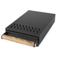 Coffee Machine Equipped with Slag Box Wooden Hand Drawer Powder Knock Box Wooden Handle Thickened Stainless Steel  Knock Box