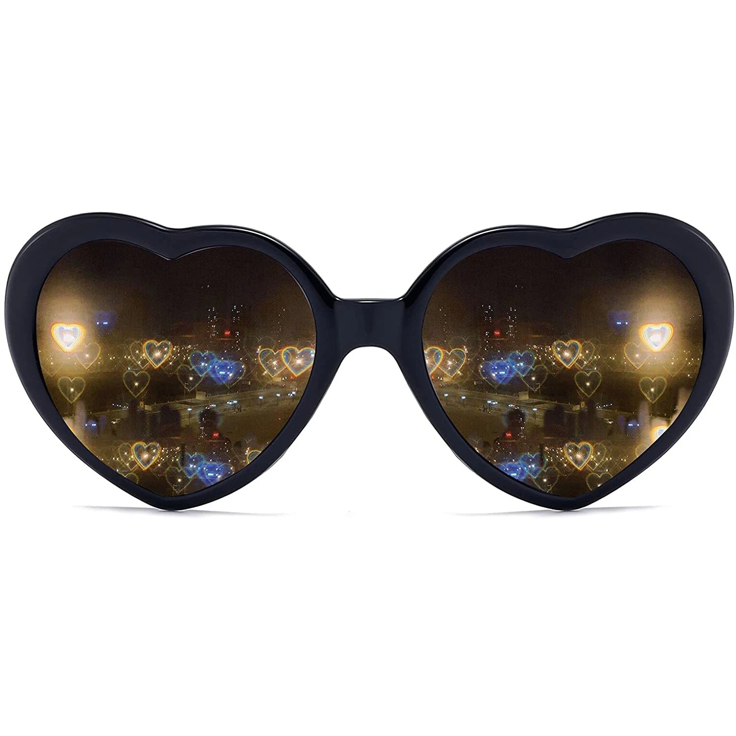 Latest Party Magic LED Fun Glasses Special Effects Glasses Heart Shape Love&roses Sunglasses