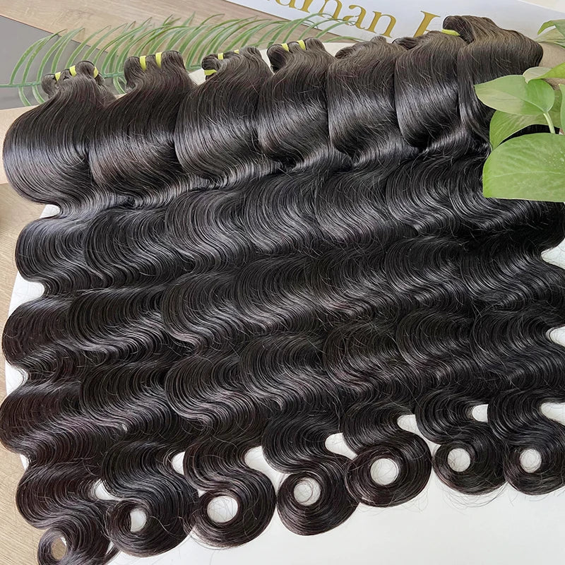 Wholesale Body Wave Natural Virgin Human Hair Weft Bundles Vendor Raw Vietnamese Hair Unprocessed Bundles