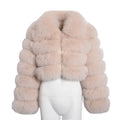Liu Ming Women's Winter Overcoat Fashionable Plus Size Casual Jackets Long Sleeves Faux Fur Cotton Filling Wholesale Streetwear