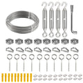 Cable Kit 30M/3mm Stainless Steel Wire Rope PVC Coated Tensioning Lock for Climbing Plants Garden Wire Balustrade