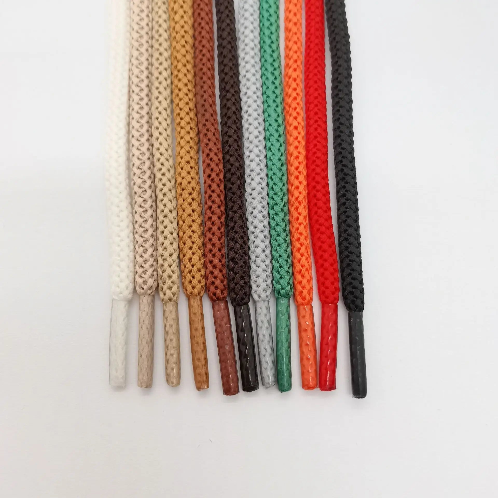 4mm Width 6D Pure Color Shoe Laces Simple Round Design Sneaker Shoelaces for Waist Rope Pants