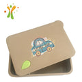 Hot Sale Take Out Container Food Box with Two Compartments Rice Husk Lunch Box