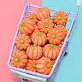 Winter Style Three-dimensional Pumpkin Resin Christmas Charms for Diy Jewelry Making Miniature Scene Decoration