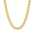 18K Gold Plated Brass Jewelry Geometric Rope Knot Buckle Chain Choker Hip Hop Style for Women Party Necklace P243527