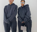 OS016 Custom Oversize Tracksuit Embroidery Logo Unisex Men and Women Streetwear Hoodies Set 2 Pieces Plus Size Jogger Set Women