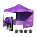 China Supplier Fast Delivery Custom Advertising Pop up Folding Display Campaign Unprinted Purple Canopy Tent for Event