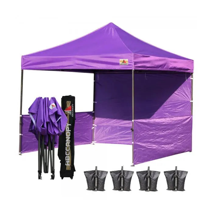 China Supplier Fast Delivery Custom Advertising Pop up Folding Display Campaign Unprinted Purple Canopy Tent for Event