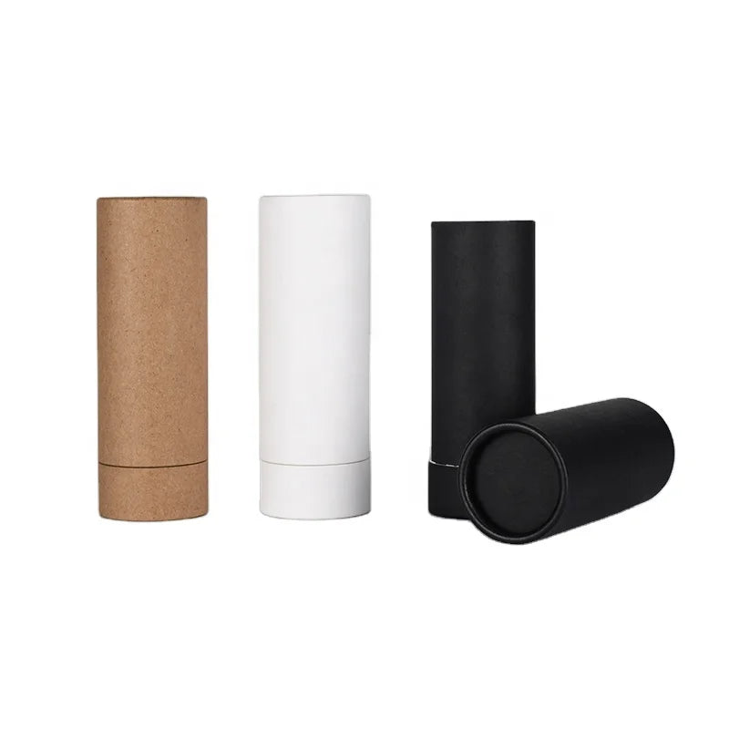 Empty Deodorant Stick Container  7ml 15ml 25ml 60ml 75ml Kraft Paper White Black Push up Paper Deodorant Tube