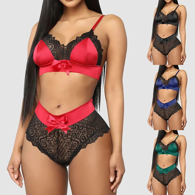 Dropshipping Seamless Back Closure Polyester Push up Bra Flower Patterns Lace Briefs Bra Set High Quality Lingerie Women Set