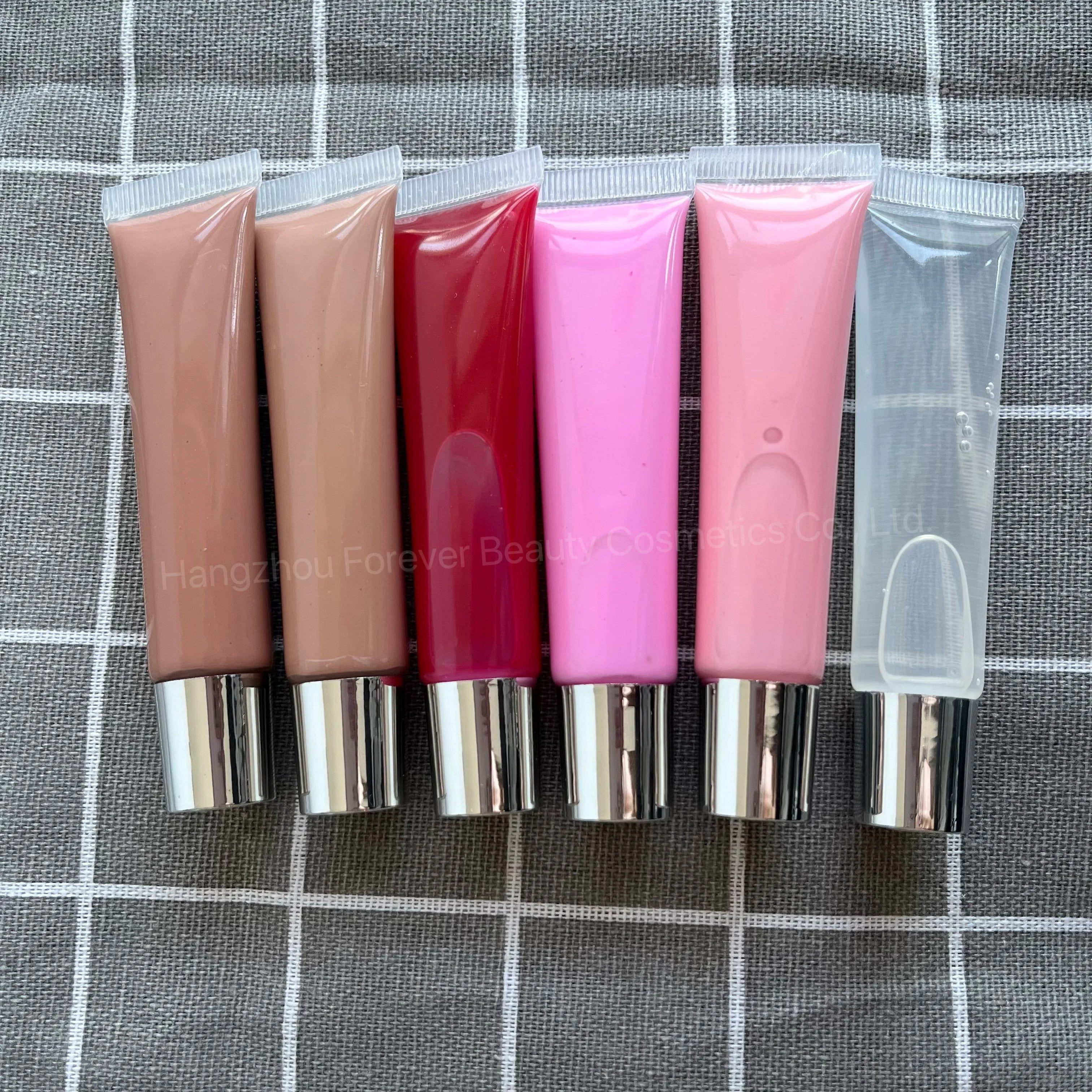 Visibly Plumper Ultra-shiny Deep Hydration Clear Lip Plumping Gloss Private Label