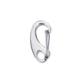 925 Sterling Silver Oval Egg Shaped Quick Link Carabiner Snap Hook Lobster Clasp Findings Lock for Jewelry