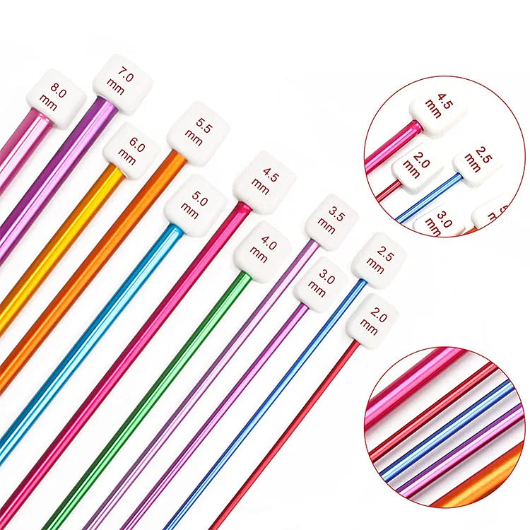 Charmkey Handle Aluminum Crochet Hooks Knitting Needles Tools Set for Yarn Weave Craft Handwork