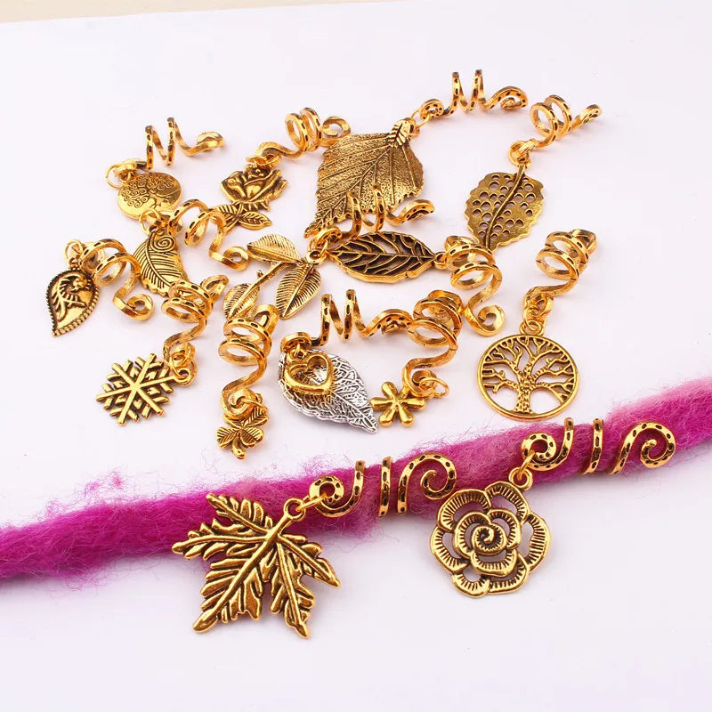 Synthetic High-Temperature Fiber Bead Dread Locs DIY Hair Jewelry Attachment for Braiding Hair Accessories