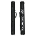 New Design Black Color PU Leather Billiards 2x2  4 Holes Hard Pool Cue Billiard Pool Stick Carrying Case  Billiard Box Bag
