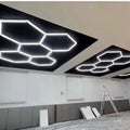 Factory Car Workshop Honeycomb Light Geometric Design DIY High Lightness Hexagonal Garage Work Light Hexagon Led Light