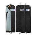 Wholesale Hanging Non Woven Garment Bags Suit Dress Dust Covers Black Cloth Garment Bag With Zipper