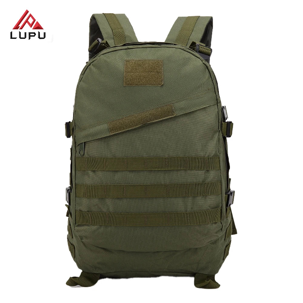 Lupu 40L Green Tactical Backpack 900D Oxford Zipper Closure Polyester Lining Soft Touch National Style