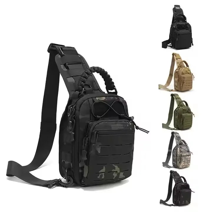 Outdoor Waterproof Men's Hiking Mountaineering Camping Hunting Camouflage Messenger Bag Travel Tactical Shoulder Messenger Bag