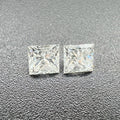 Square Princess Cut 1.5-5.0mmmm DEF VS  Good Polish CVD HPHT Man Made Diamond Synthetic Diamond Loose Gemstone Lab Grown Diamond
