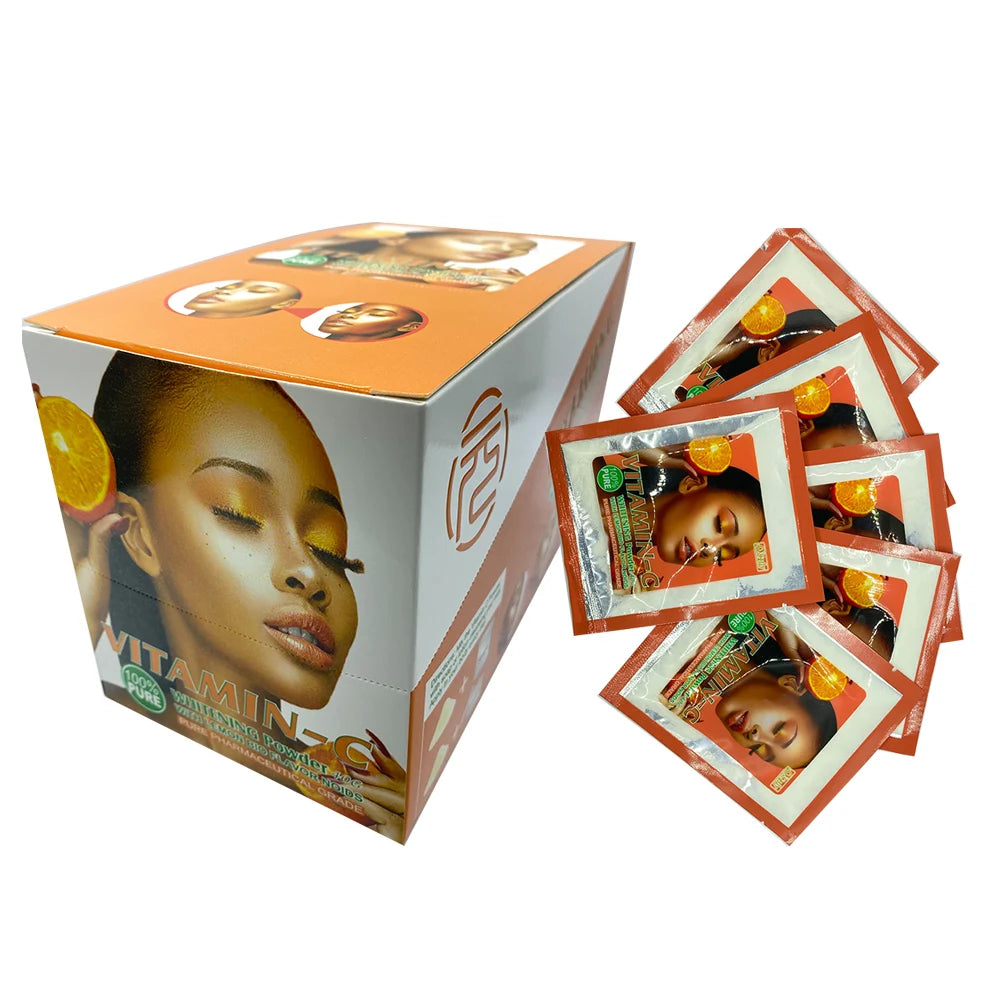 Organic Shea Butter Skin Care Whitening Vitamin-C Powder Beauty Cosmetic Raw Materials with Pure Ascorbic Acid Lemon Bio Flavor