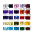 Starsgem  Wholesale Price Loose Gemstones Multicolor 2A  Rectangle Shape   Cz Stone Zircon Stone
