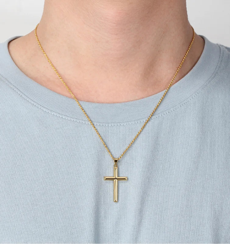 Low Price Cross Pendant Necklace Custom R.GEM. Women Girls Trendy Jewelry S925 Sterling Silver Chain Chain Good Plated