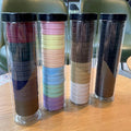 2021 Rainbow Color 4cm Soft Hair Rope 20pcs/Box Black Elastic Rubber Band Hair Ties for Girls Women with Thick Hair