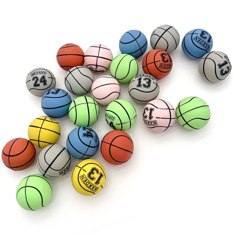 90mm Rubber Basket Ball Mini Customs Advertising Promotion Signature Basketball Gift Office Decompression Toy Ballsoccer Ball
