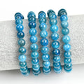 Genuine Natural Blue Apatite 8mm Beads Bracelet Healing Crystal 7A Apatite Round Bracelet for Women Men