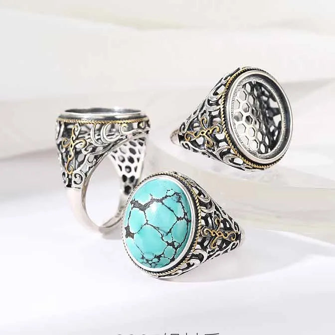 Fashion Setting Rings Sterling Silver 925 Silver Semi Mountings Base Blank Ring Oval Shape Ring Making
