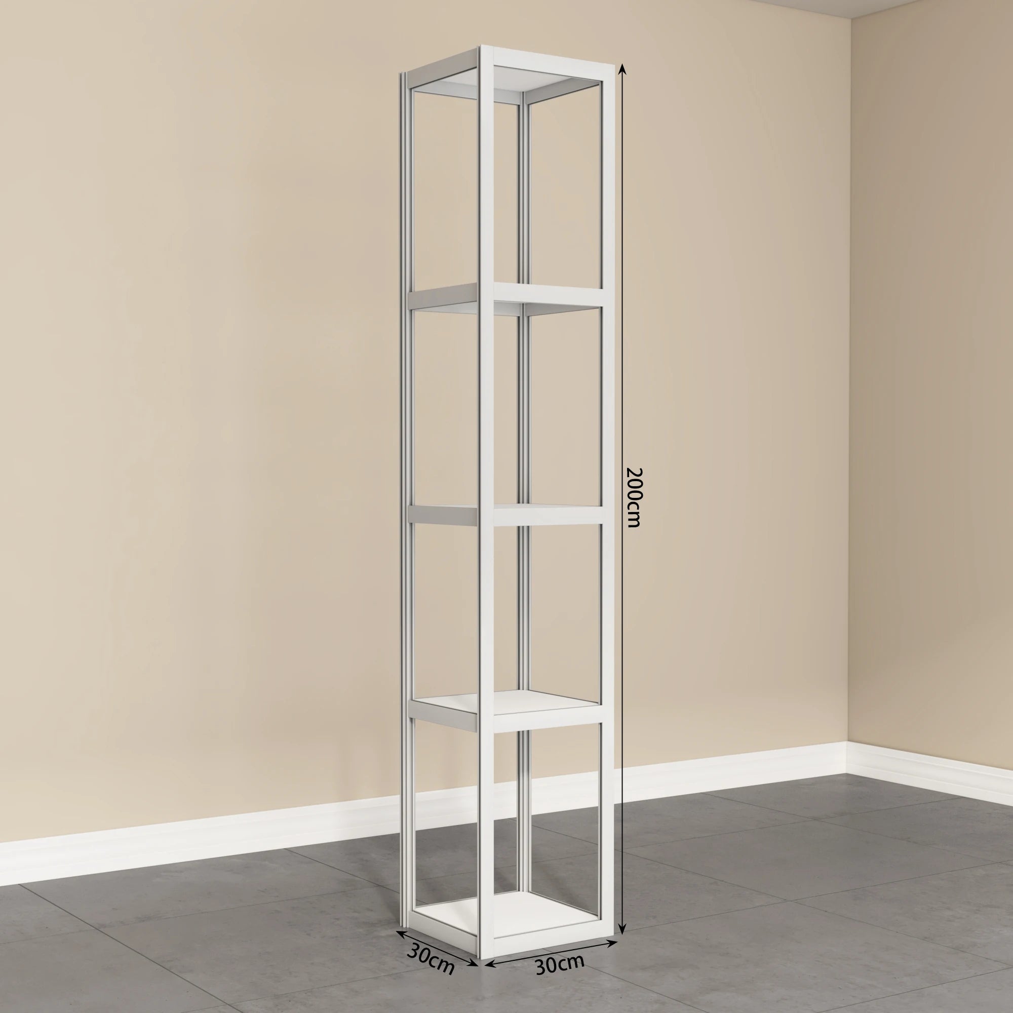 Event and Display Foldable Glass Display CaseAluminum Modular Structure Display Cabinet