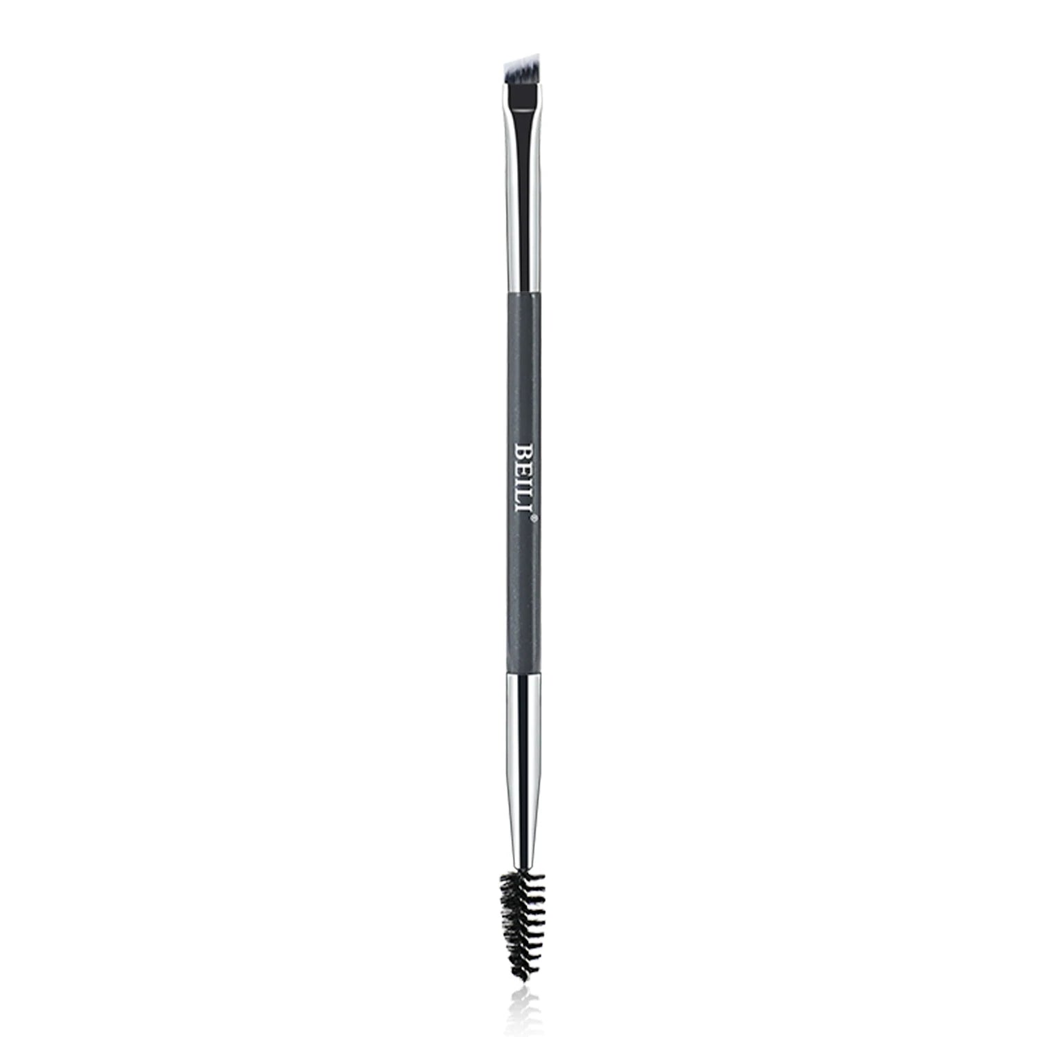 BEILI Professional Single Makeup Brush Double Ended Angled Eyebrow  Brush Eyelash Brush for Shaping and Defining Eyebrows