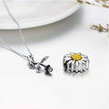 Ashes Necklace Urn Pendant Metal Memorial Cremation Jewelry with Plating Technique
