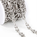 Handmade Titanium Stainless Steel Chains in Stock Hip Hop Necklace Jewelry Accessories Sweat Resistant Four Beads Link Chain