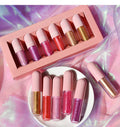 Wholesale Matte Liquid Lipstick Set Customisable Rouge a Levre Glitter Lipstick Sale Small Moq Custom Boxes for Lipgloss