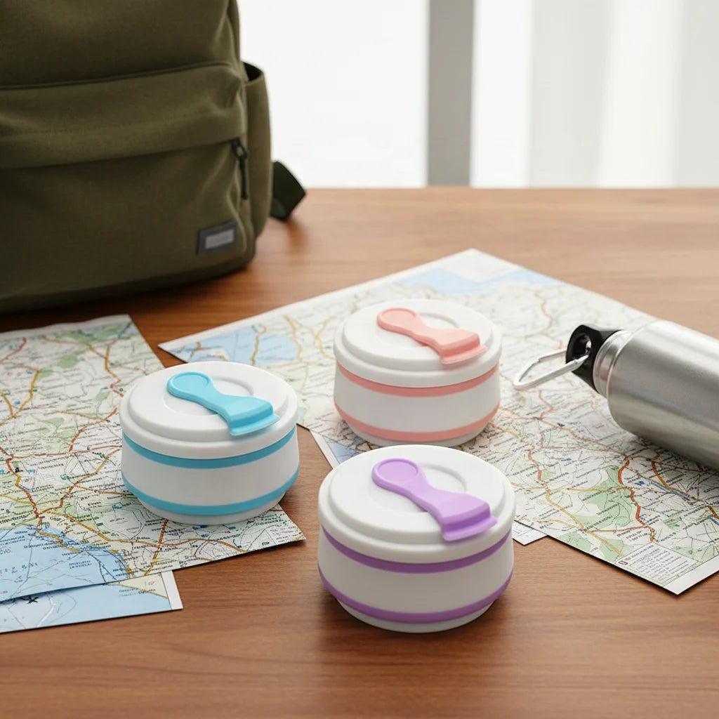 New Portable Travel Silicone Drink Cup Mug Water Bottle Collapsible Reusable Coffee Cup With Lids