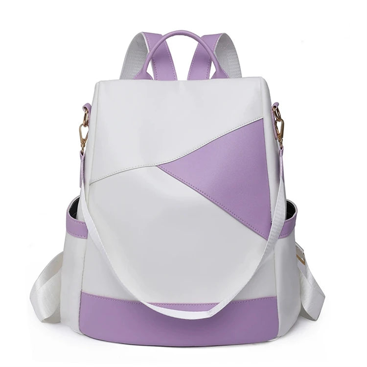2025 Trending Ladies Girls Small Fancy Stylish Laptop Backpack Pu Leather with Polyester Lining