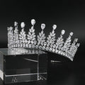 Platinum Plated Luxury Bridal Crown Wedding Hair Accessories in Hairbands Women Bride Tiara Miss Universe Head Crowns and Tiaras