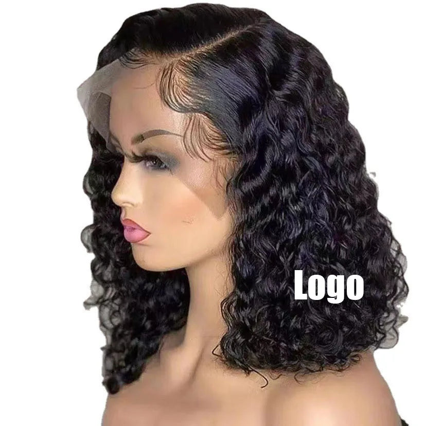 Best-selling Bob Fashion  Curly Wigs HD Front Lace Fluffy Natural and Soft  Brazilians and Vietnamese in Stock for Black Women